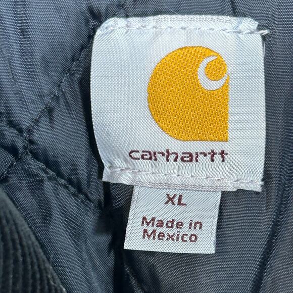 Vintage Carhartt Arctic Jacket C26 BLK Black Size XL Quilt Lined Coat Alaska - Picture 4 of 10